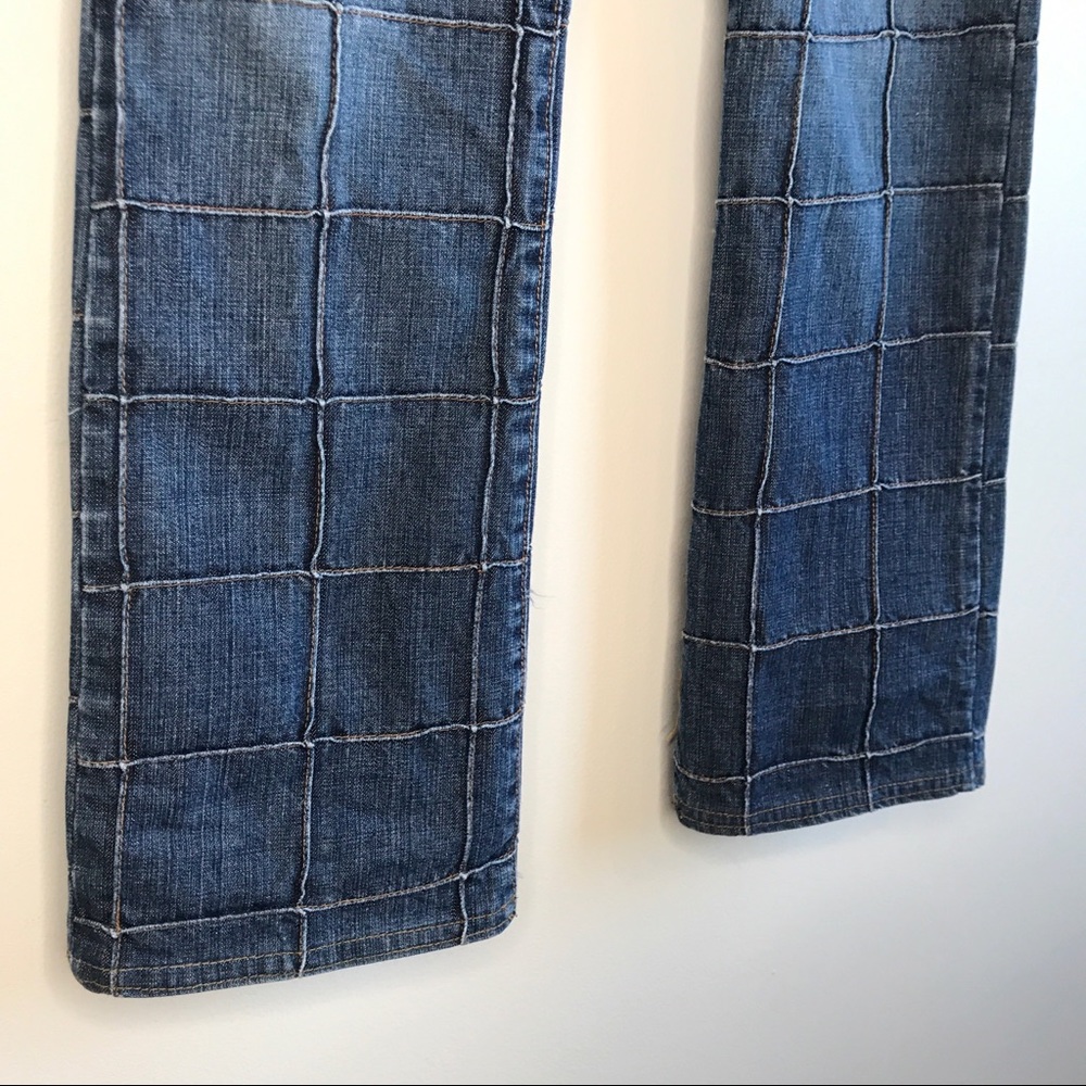 RARE 7 For All Mankind Quilted Patchwork Jeans - Picture 4 of 8